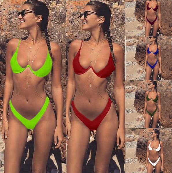 womens swimwear push up flexible bras sets pure bikini split swimsuit for beach swimming pool sport, White;black
womens swimwear push up flexible bras sets pure bikini split swimsuit for beach swimming pool sport, White;black