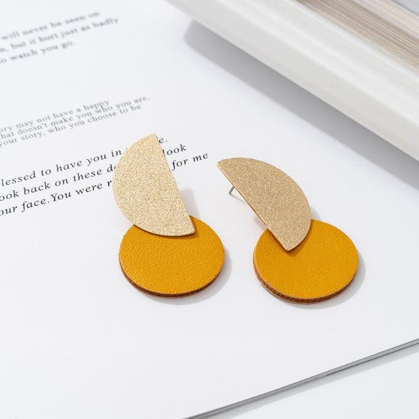 dangle & chandelier jaeeyin 2021 arrivals spring summer jewelry yellow leather bohemia stud earrings bling metal gold color accessory gift w, Silver
dangle & chandelier jaeeyin 2021 arrivals spring summer jewelry yellow leather bohemia stud earrings bling metal gold color accessory gift w, Silver