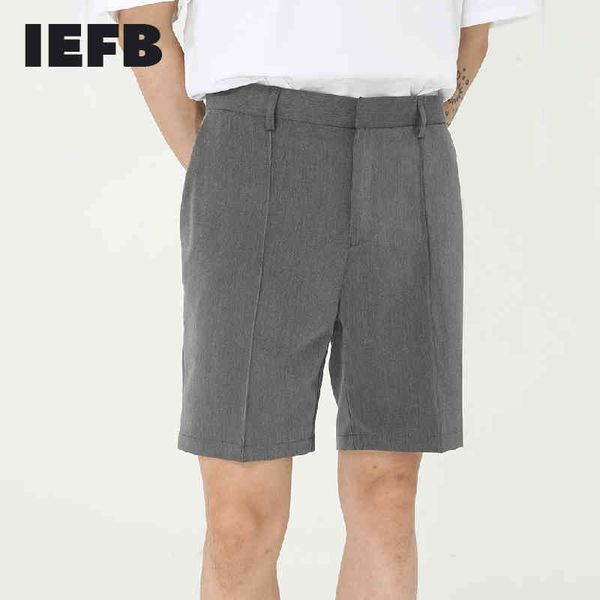 iefb men's clothing summer mid waist straight suit shorts zipper causal loose knee length shorts for male 9y5998 210524, White;black
iefb men's clothing summer mid waist straight suit shorts zipper causal loose knee length shorts for male 9y5998 210524, White;black