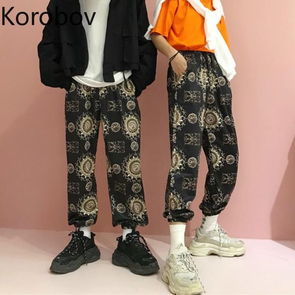 women's pants & capris korobov spring summer korean women long harajuku print high waist hip hop trousers streetwear joggers 77865, Black;white
women's pants & capris korobov spring summer korean women long harajuku print high waist hip hop trousers streetwear joggers 77865, Black;white