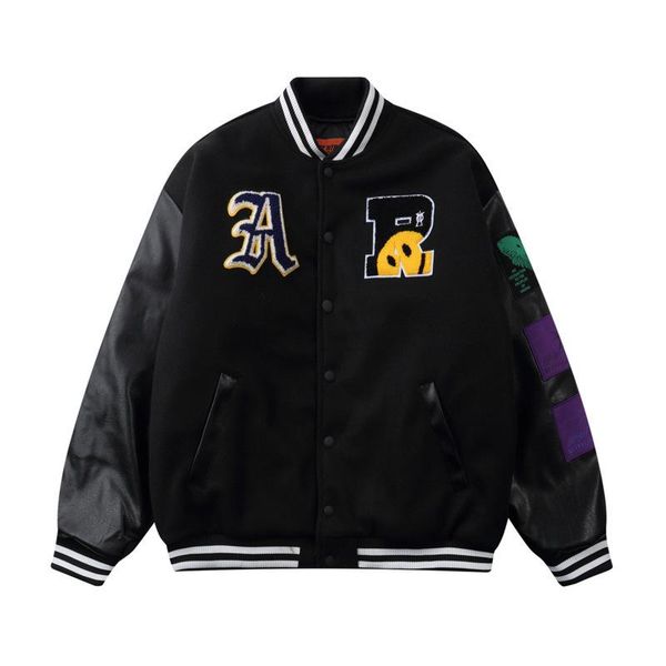 men's jackets men coats hip hop baseball varsity jacket streetwear embroidered letters bomber harajuku loose unisex, Black;brown
men's jackets men coats hip hop baseball varsity jacket streetwear embroidered letters bomber harajuku loose unisex, Black;brown