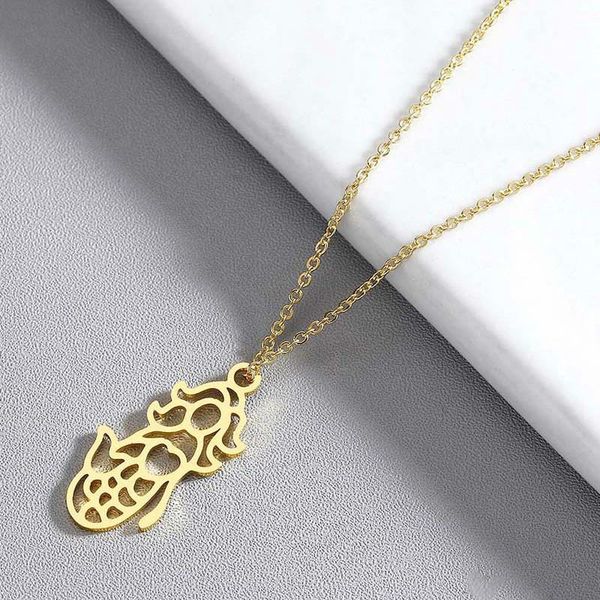 pendant necklaces stainless steel hollow out mermaid necklace for women gold fashion choker beach ocean figure statement jewelry collier gif, Silver
pendant necklaces stainless steel hollow out mermaid necklace for women gold fashion choker beach ocean figure statement jewelry collier gif, Silver