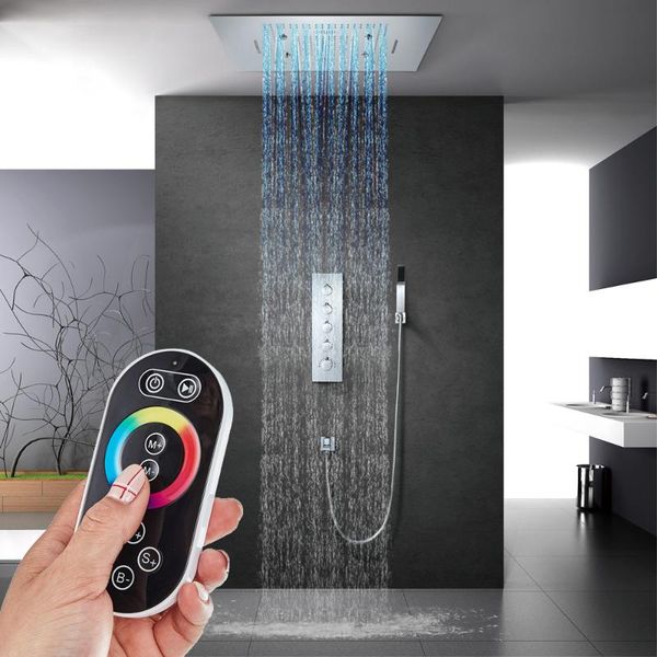 embedded ceiling led shower faucet set thermostatic bathroom mixer waterfall rainfall misty head 60x80cm 304sus sets
embedded ceiling led shower faucet set thermostatic bathroom mixer waterfall rainfall misty head 60x80cm 304sus sets