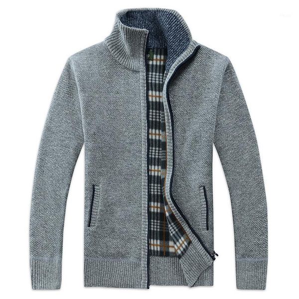 men's jackets sweaters autumn winter warm thick velvet sweater cardigan coats male clothing casual knitwear1, Black;brown
men's jackets sweaters autumn winter warm thick velvet sweater cardigan coats male clothing casual knitwear1, Black;brown