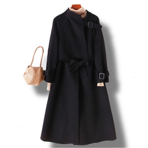 women's jackets autumn winter coat double-sided woolen jacket long slim black belt overcoat korean cashmere outerwear female a1ov, Black;brown
women's jackets autumn winter coat double-sided woolen jacket long slim black belt overcoat korean cashmere outerwear female a1ov, Black;brown