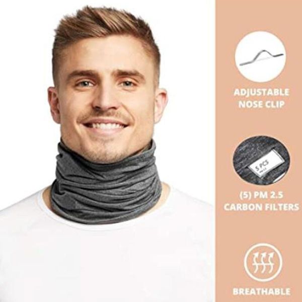 scarves multifunctional head scarf maske neck cover with safety filter washable warmer tube half face bandana headband, Blue;gray
scarves multifunctional head scarf maske neck cover with safety filter washable warmer tube half face bandana headband, Blue;gray