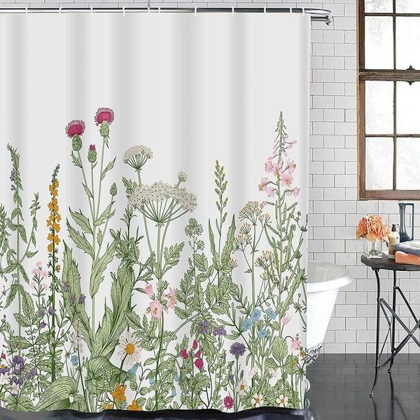 shower curtains curtain floral border herbs and wild flowers botanical colorful waterproof polyester with hooks bathroom supplies
shower curtains curtain floral border herbs and wild flowers botanical colorful waterproof polyester with hooks bathroom supplies