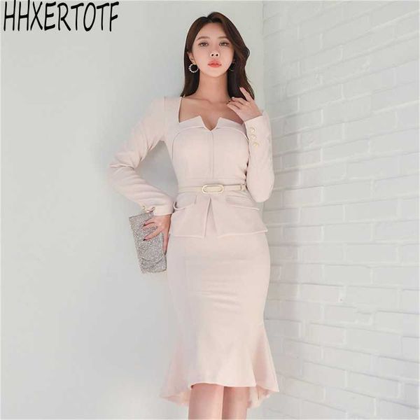 spring fashion elegant women mermaid dress vestidos slim busines dresses 210531, Black;gray
spring fashion elegant women mermaid dress vestidos slim busines dresses 210531, Black;gray