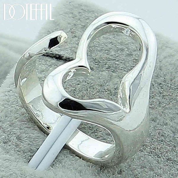 love ring doteffil 925 sterling silver heart-shaped open for women wedding engagement party jewelry, Slivery;golden
love ring doteffil 925 sterling silver heart-shaped open for women wedding engagement party jewelry, Slivery;golden