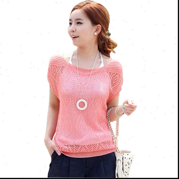 elegant pullover women sweater summer spring slim thin short sleeved shirt hollow crochet bat hedging smock woman vestidos lxj049, White;black 
elegant pullover women sweater summer spring slim thin short sleeved shirt hollow crochet bat hedging smock woman vestidos lxj049, White;black