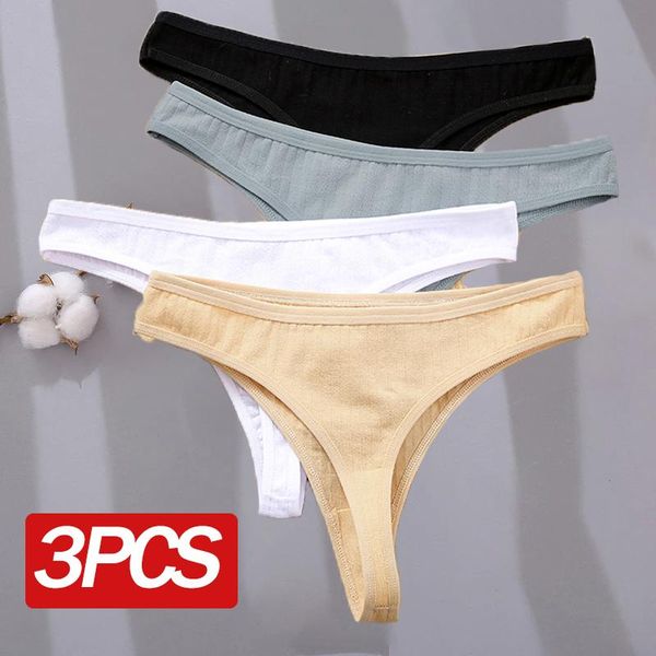 women's panties 3pcs g-string cotton low-waist thongs striped solid female underpants girl comfortable briefs underwear, Black;pink
women's panties 3pcs g-string cotton low-waist thongs striped solid female underpants girl comfortable briefs underwear, Black;pink