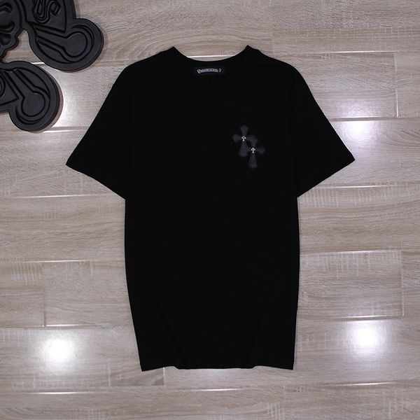 factory ch 21ss summer trend ch cross leather pattern loose casual short sleeve for men and women, White
factory ch 21ss summer trend ch cross leather pattern loose casual short sleeve for men and women, White