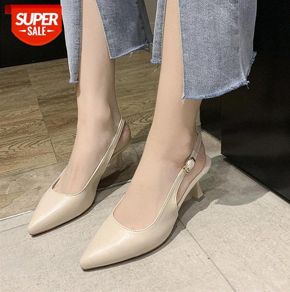 fashion baotou high-heeled sandals, soft leather stiletto, shallow mouth pointed toe and simple single shoes #2f3m, Black
fashion baotou high-heeled sandals, soft leather stiletto, shallow mouth pointed toe and simple single shoes #2f3m, Black