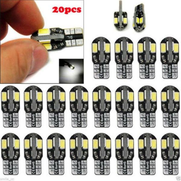 emergency lights 20pcs car led bulb t10 w5w signal light canbus 12v 6000k auto claerance wedge side reverse lamps 5630 8smd white no error
emergency lights 20pcs car led bulb t10 w5w signal light canbus 12v 6000k auto claerance wedge side reverse lamps 5630 8smd white no error