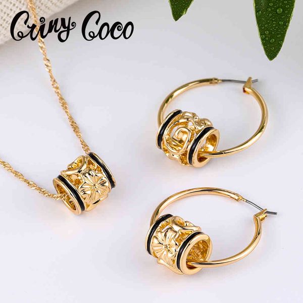 jewelry sets cring coco hawaiian polynesian plumeria necklace set fashion gold filled pendant hoop earrings for women girls 2021, Black
jewelry sets cring coco hawaiian polynesian plumeria necklace set fashion gold filled pendant hoop earrings for women girls 2021, Black