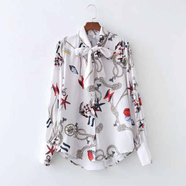 summer women fashion printing stand collar bow shirt female long sleeve blouse casual lady loose blusas s8960 210430, White
summer women fashion printing stand collar bow shirt female long sleeve blouse casual lady loose blusas s8960 210430, White