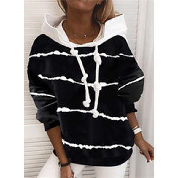 trendy iadies' sweaters 2021 long sleeve striped thin sweater women's oodies, Black
trendy iadies' sweaters 2021 long sleeve striped thin sweater women's oodies, Black