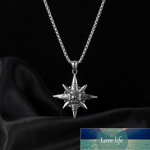 316l stainless steel fashion popular creative eight-pointed star pendant personality trendy simple cross men and women universal factory pri, Silver
316l stainless steel fashion popular creative eight-pointed star pendant personality trendy simple cross men and women universal factory pri, Silver