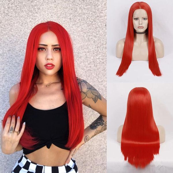 synthetic wigs aimeya red lace front wig long straight middle part 13x2.5 heat resistant cosplay daily wear for women, Black
synthetic wigs aimeya red lace front wig long straight middle part 13x2.5 heat resistant cosplay daily wear for women, Black