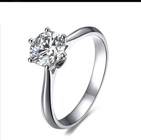 cluster rings women's s925 silver simple zircon six prong ring engagement wedding gift jewelry wholesale, Golden;silver
cluster rings women's s925 silver simple zircon six prong ring engagement wedding gift jewelry wholesale, Golden;silver