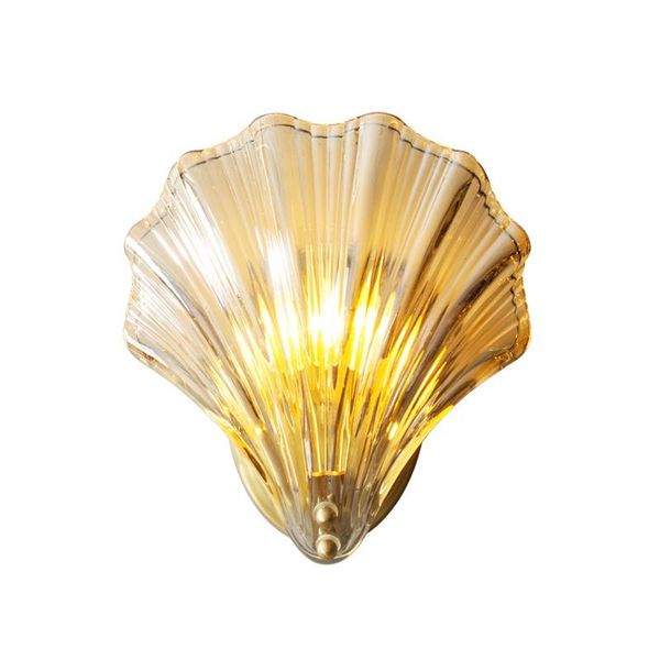 wall lamp creative shell 1-light living room bedroom bedside glass sconce nordic simple art decor copper lighting fixture
wall lamp creative shell 1-light living room bedroom bedside glass sconce nordic simple art decor copper lighting fixture