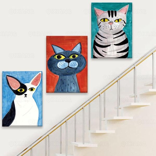 paintings black white cat nordic portrait canvas painting animal wall art posters pictures and prints for living room bed home decor
paintings black white cat nordic portrait canvas painting animal wall art posters pictures and prints for living room bed home decor