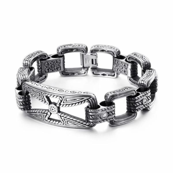 link, chain punk cross bracelet men's stainless steel 21.5cm 22cm cruz charm heavy chunky bangle jewelry accessories, Black
link, chain punk cross bracelet men's stainless steel 21.5cm 22cm cruz charm heavy chunky bangle jewelry accessories, Black