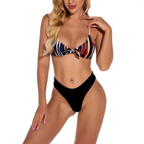 women's swimwear 2pcs women swimsuits bikini set push-up padded high waist stripe print shoulder strap thong beachwear 2021, White;black
women's swimwear 2pcs women swimsuits bikini set push-up padded high waist stripe print shoulder strap thong beachwear 2021, White;black