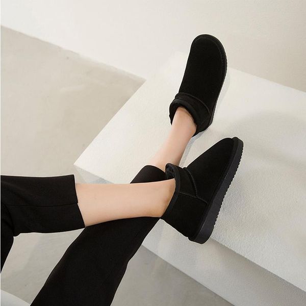 boots arrival genuine leather australia classic women snow women's cow ankle plus size winter shoes, Black
boots arrival genuine leather australia classic women snow women's cow ankle plus size winter shoes, Black