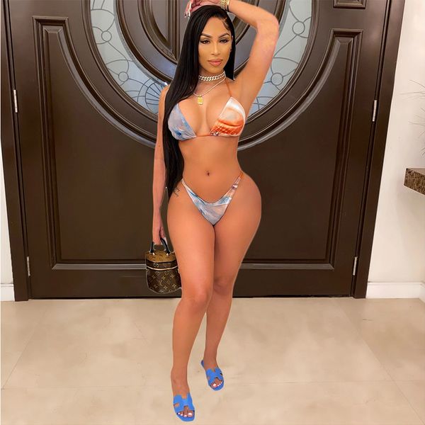 women's bikini print lace up three f137 piece swimsuit, White;black
women's bikini print lace up three f137 piece swimsuit, White;black