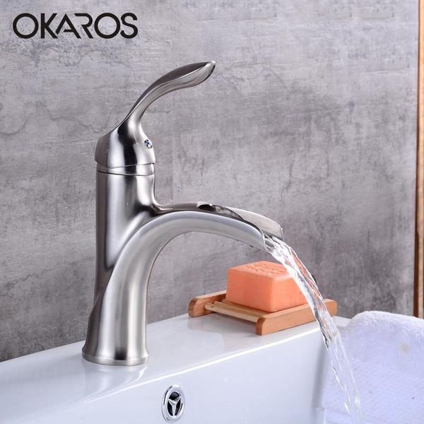 bathroom sink faucets okaros neckel brushed waterfull basin faucet classic single handle water tap mixer torneira do banheiro
bathroom sink faucets okaros neckel brushed waterfull basin faucet classic single handle water tap mixer torneira do banheiro
