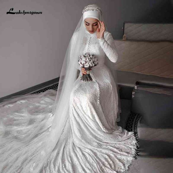 2021 new lace robe mariage long sleeve a line muslim wedding with hijab bridal plus size vestidoe de noiva lw81, White
2021 new lace robe mariage long sleeve a line muslim wedding with hijab bridal plus size vestidoe de noiva lw81, White