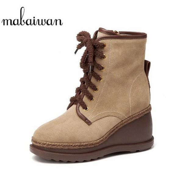 boots mabaiwan fashion 2021 cow suede ankle for women platform lace up wedge high heels shoes winter retro motorcycle, Black
boots mabaiwan fashion 2021 cow suede ankle for women platform lace up wedge high heels shoes winter retro motorcycle, Black