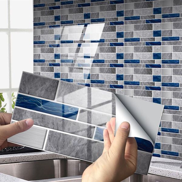 wallpapers 12pcs/pack 10x20cm blue grey marble bricks self-adhesive pvc wall stickers diy bathroom kitchen tile stair sticker
wallpapers 12pcs/pack 10x20cm blue grey marble bricks self-adhesive pvc wall stickers diy bathroom kitchen tile stair sticker
