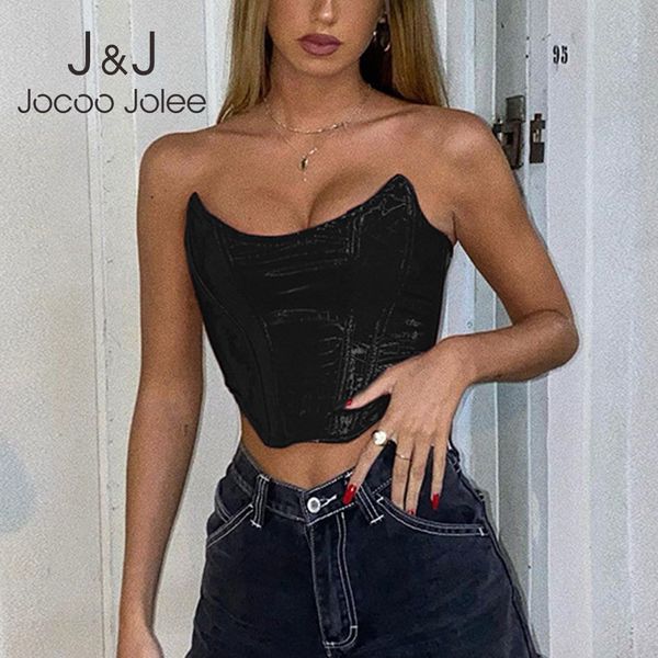 elegant vintage off shoulder tube clubwear skinny tank women casual sleeveless pattern pu leather crop 210518, White
elegant vintage off shoulder tube clubwear skinny tank women casual sleeveless pattern pu leather crop 210518, White
