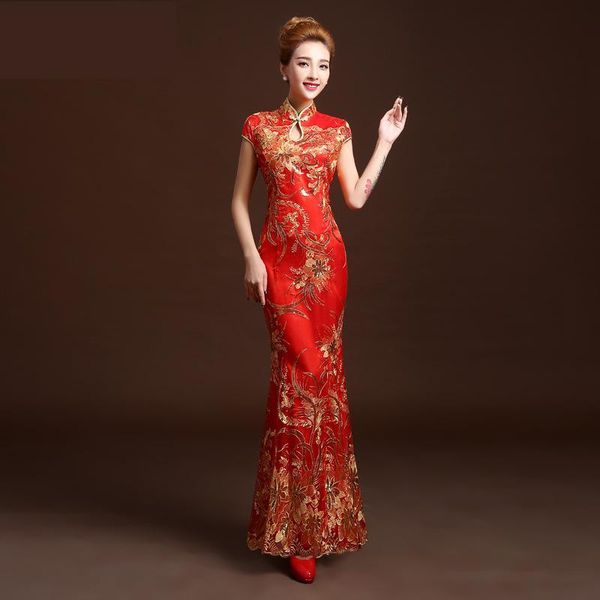 ethnic clothing floral slim cheongsam female chinese style red novelty qipao vintage button dresses gown elegant party prom maxi vestid
ethnic clothing floral slim cheongsam female chinese style red novelty qipao vintage button dresses gown elegant party prom maxi vestid