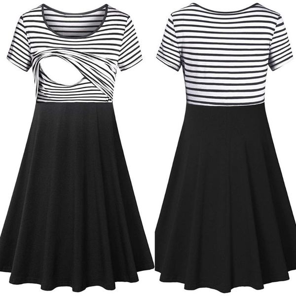 maternity dresses women pregnant nursing stripe breastfeeding summer dress pregnancy sostenes maternales top, White
maternity dresses women pregnant nursing stripe breastfeeding summer dress pregnancy sostenes maternales top, White
