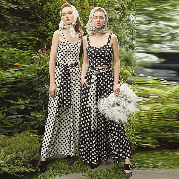 fashion summer party suspenders bra loose trousers vintage elegant chic dot print casual women's sets two piece dress, White
fashion summer party suspenders bra loose trousers vintage elegant chic dot print casual women's sets two piece dress, White
