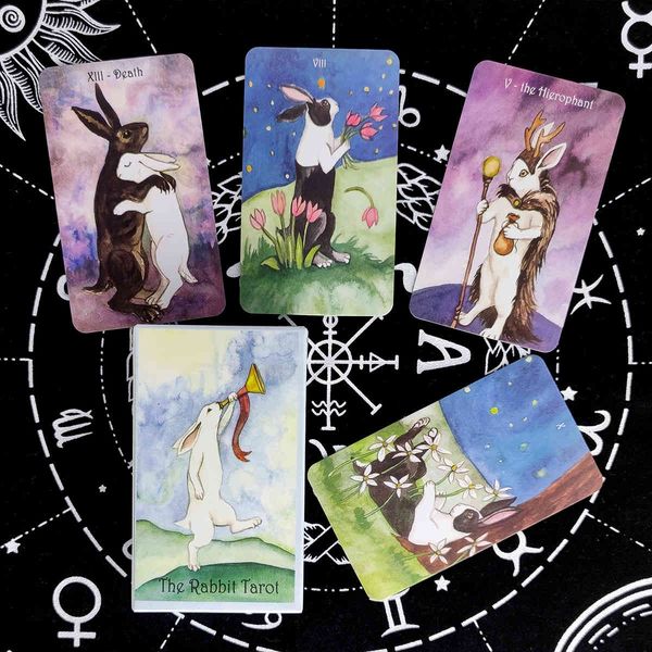 new the rabbit tarot cards prophecy divination deck english version entertainment board game 78 sheets/box
new the rabbit tarot cards prophecy divination deck english version entertainment board game 78 sheets/box