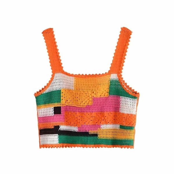 women's tanks & camis dylqfs 2021 summer women beach style multicolor handmade hollow out crochet plaid vest female sweet spaghetti str, White
women's tanks & camis dylqfs 2021 summer women beach style multicolor handmade hollow out crochet plaid vest female sweet spaghetti str, White