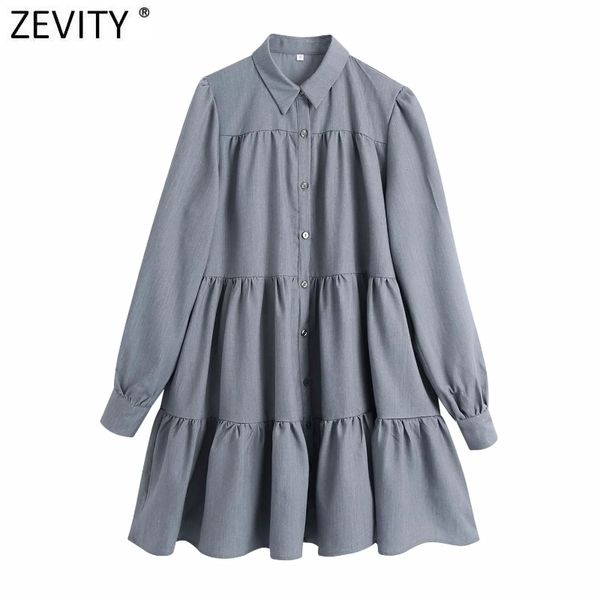zevity women fashion turn down collar solid color pleats straight shirt dress female chic party vestido casual cloth ds4875 210419, Black;gray
zevity women fashion turn down collar solid color pleats straight shirt dress female chic party vestido casual cloth ds4875 210419, Black;gray