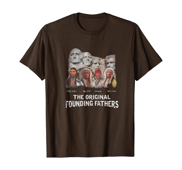 the original founding fathers native american t shirt, White;black