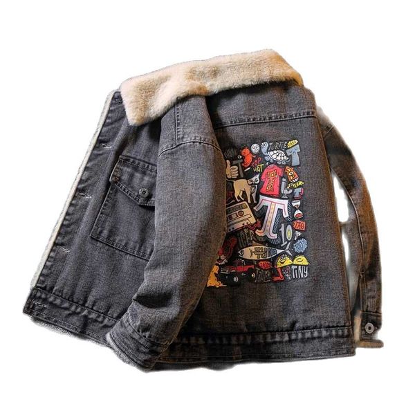 boys winter coat kids velvet thick denim jackets 2022 childrens autumn trend graffiti print winter clothes for girls, Blue;gray
boys winter coat kids velvet thick denim jackets 2022 childrens autumn trend graffiti print winter clothes for girls, Blue;gray