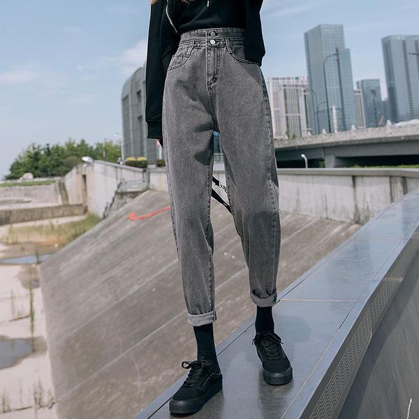 women's jeans high waisted thicken plush loose student autumn straight wide leg boyfriend harem pants femme pencil trousers, Blue
women's jeans high waisted thicken plush loose student autumn straight wide leg boyfriend harem pants femme pencil trousers, Blue