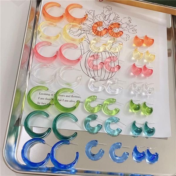stud 2021 colorful transparent acrylic resin geometric c-shaped earrings for women girls candy color ear jewelry, Golden;silver
stud 2021 colorful transparent acrylic resin geometric c-shaped earrings for women girls candy color ear jewelry, Golden;silver