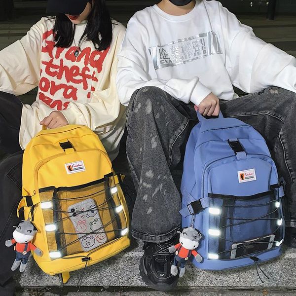 backpack difa large capacity couples teenagers reflective draw string street bag college student lapwomen schoolbag
backpack difa large capacity couples teenagers reflective draw string street bag college student lapwomen schoolbag