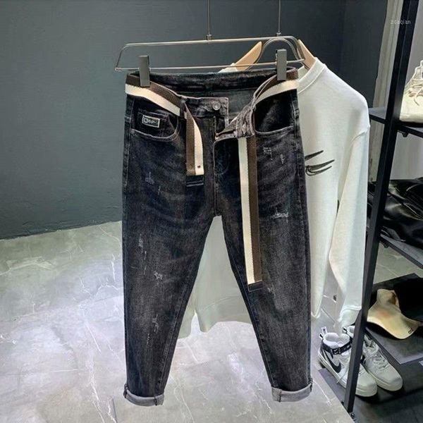 men's jeans autumn blue harlan feet denim embroidery stretch loose korean style trendy teenagers street ankle length pants
men's jeans autumn blue harlan feet denim embroidery stretch loose korean style trendy teenagers street ankle length pants