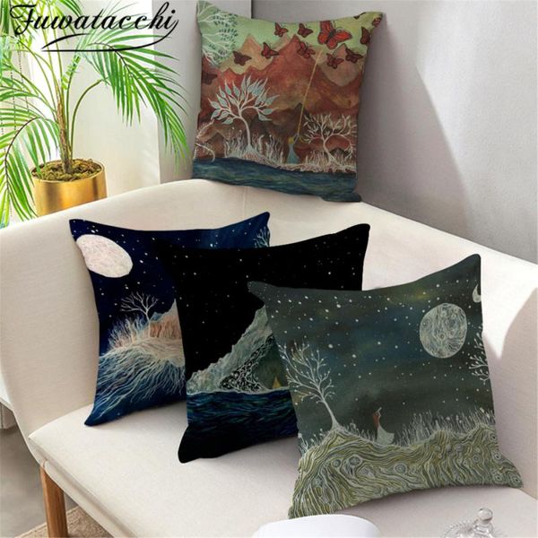 cushion/decorative pillow fuwatacchi cushion cover abstract oil moon pillowcase mountain tree painting home decoration fall throw pillows ca
cushion/decorative pillow fuwatacchi cushion cover abstract oil moon pillowcase mountain tree painting home decoration fall throw pillows ca
