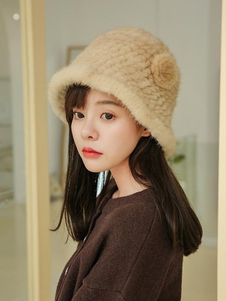 stingy brim hats real hat knit furry womens warm bucket cap fluffy soft headwear with flower for winter, Blue;gray
stingy brim hats real hat knit furry womens warm bucket cap fluffy soft headwear with flower for winter, Blue;gray