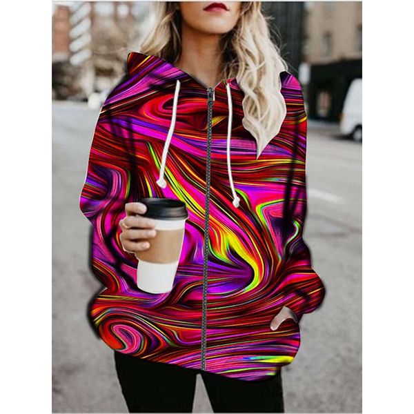 colorful zip hooded sweatshirt winter jacket oversized hoodie retro pocket woman clothes long sleeve pullover, Black
colorful zip hooded sweatshirt winter jacket oversized hoodie retro pocket woman clothes long sleeve pullover, Black